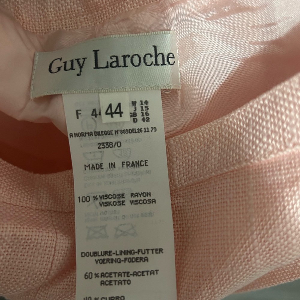 Vintage Guy Laroche Blush Pink Skirt